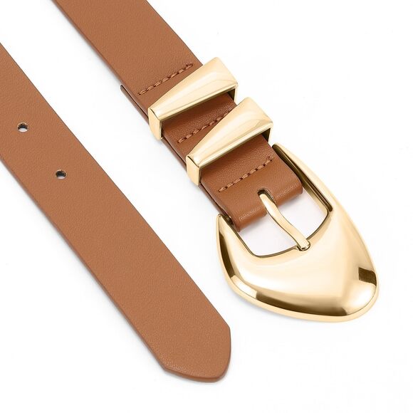 Women\'s Leather Belts For Jeans Dress Pants Black Brown Belts For Women  4636